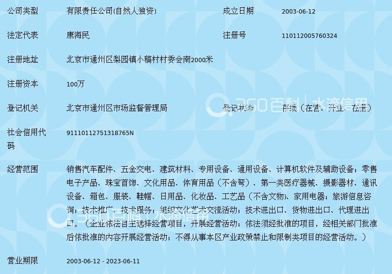 北京富迈东名商贸